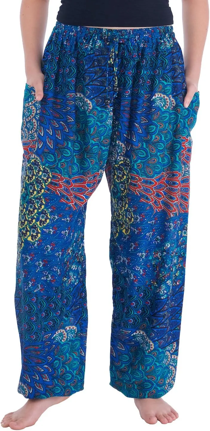 Lannaclothesdesign Harem Pants Hippie Boho Yoga Trousers Womens Flowy Clothing