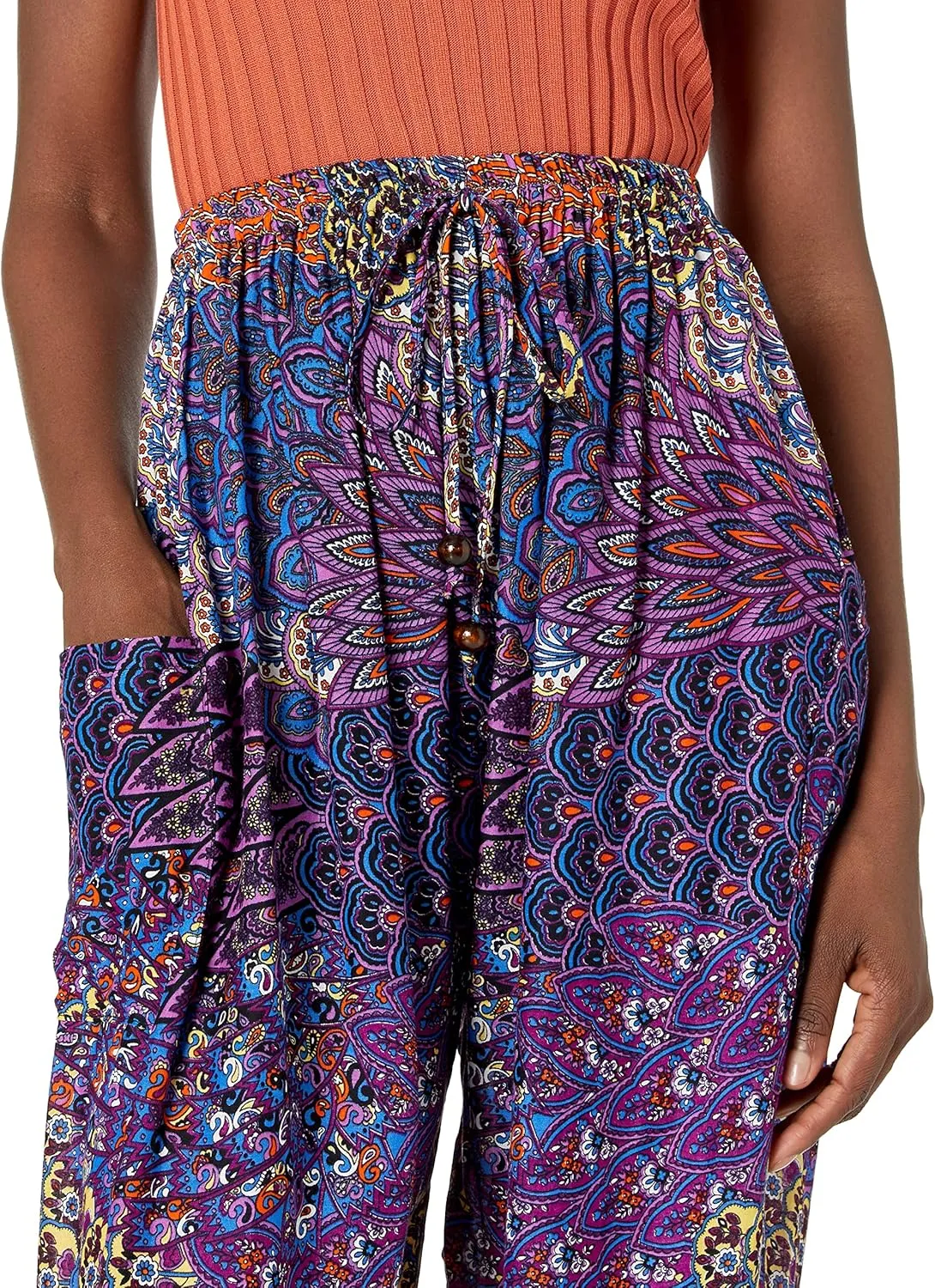 Lannaclothesdesign Harem Pants Hippie Boho Yoga Trousers Womens Flowy Clothing
