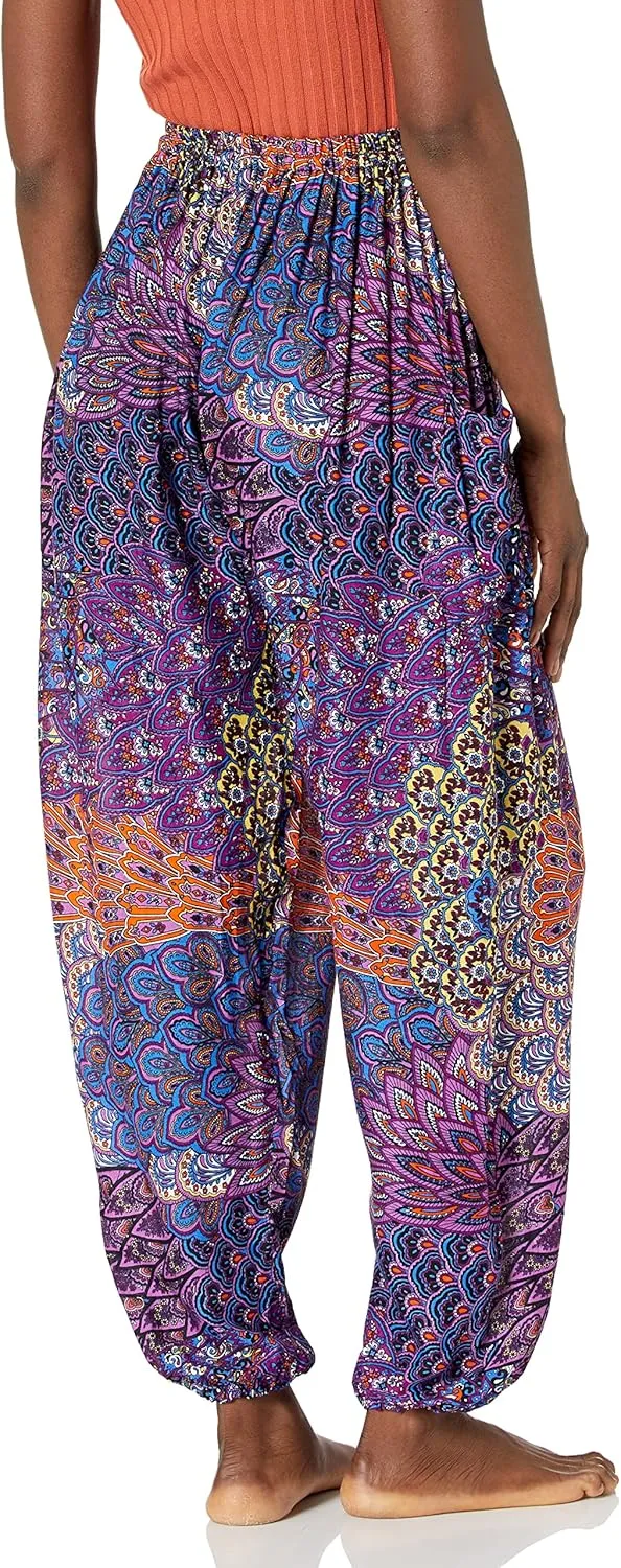 Lannaclothesdesign Harem Pants Hippie Boho Yoga Trousers Womens Flowy Clothing