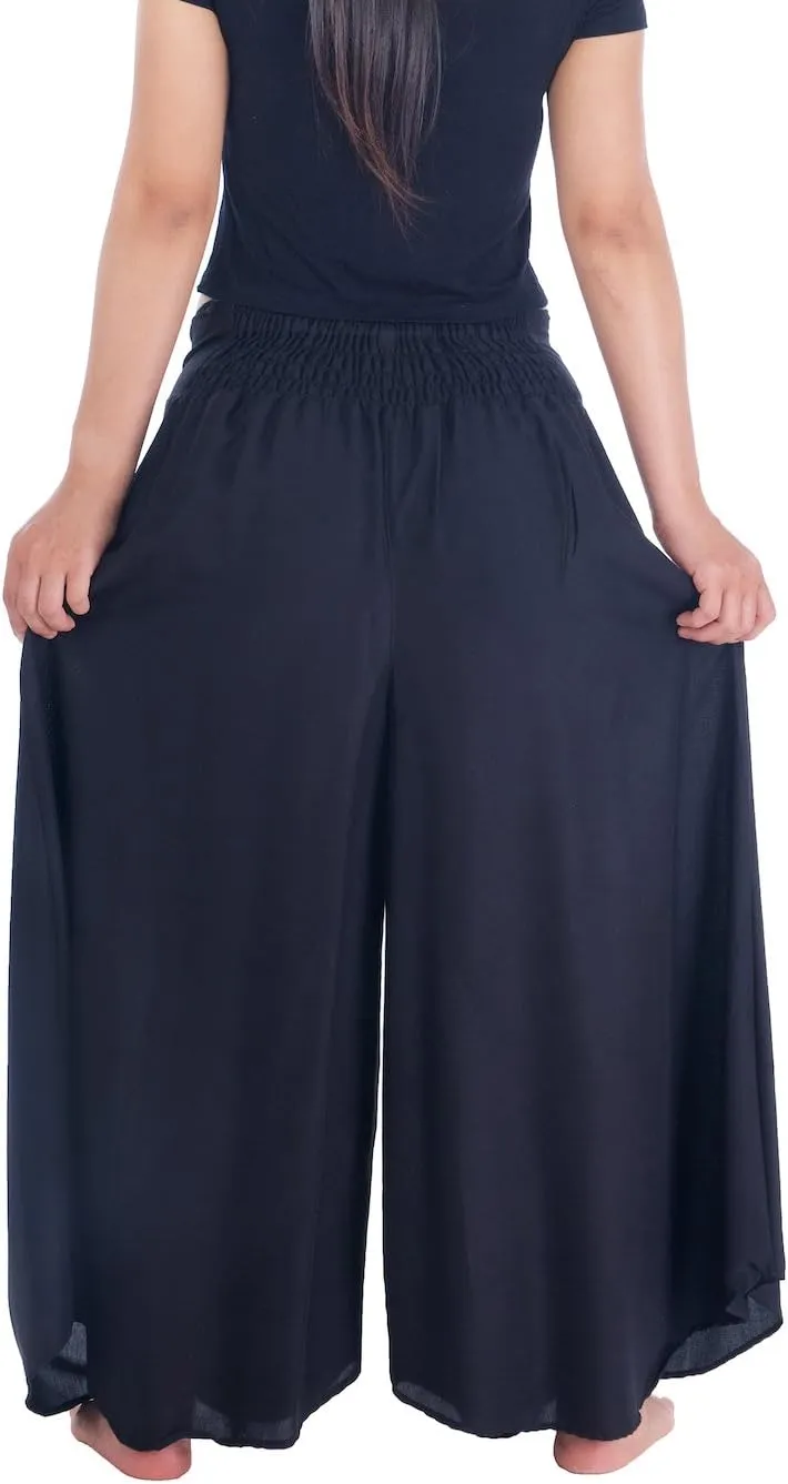 Lannaclothesdesign Palazzo Pants for Women Wide Leg Boho Harem Yoga Pants S M L XL Sizes