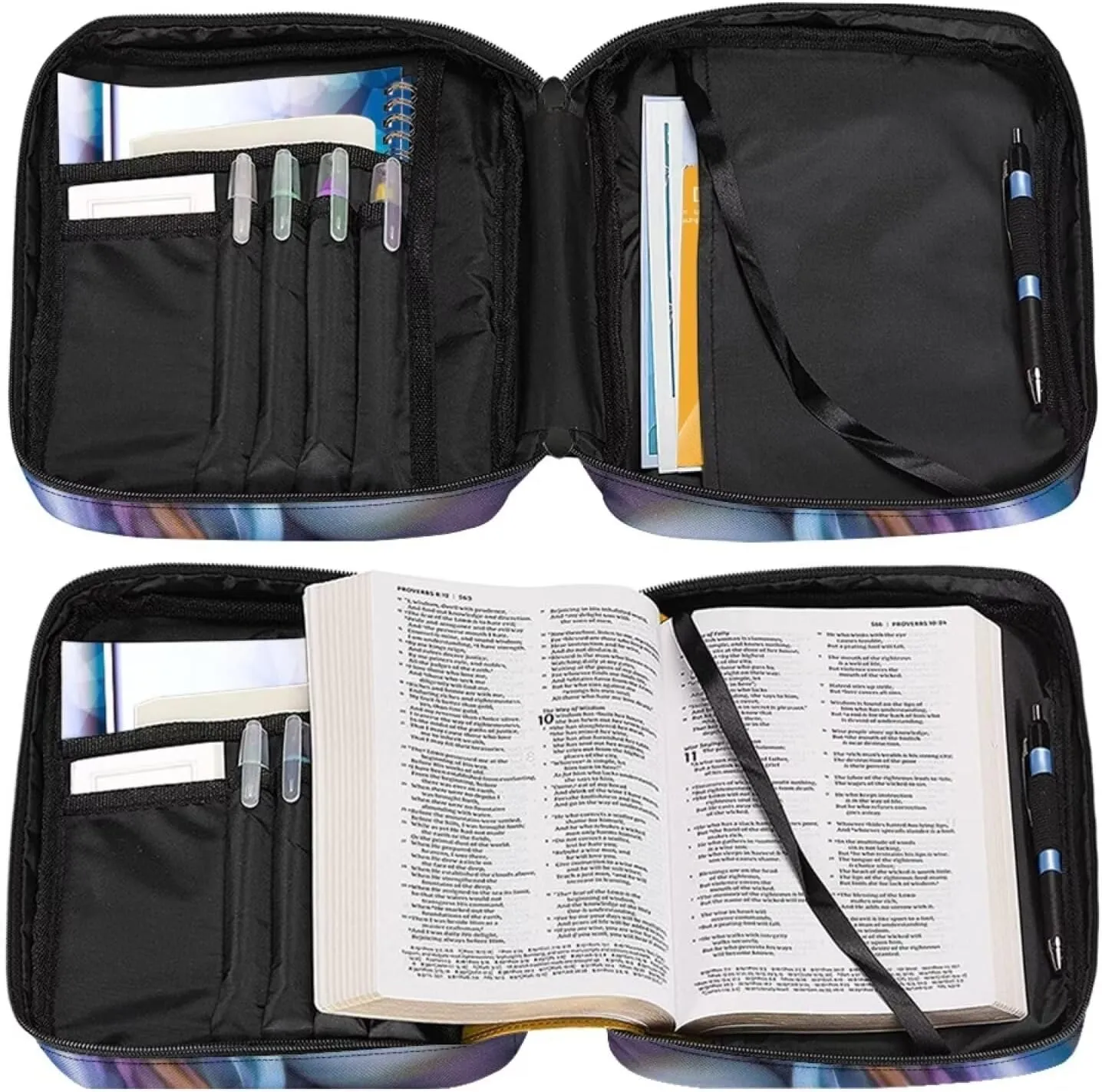 Large Bible Covers,Stylish Bible Case with Handle, Bible Carrying Case for Women, Bible Protector for Book Lovers