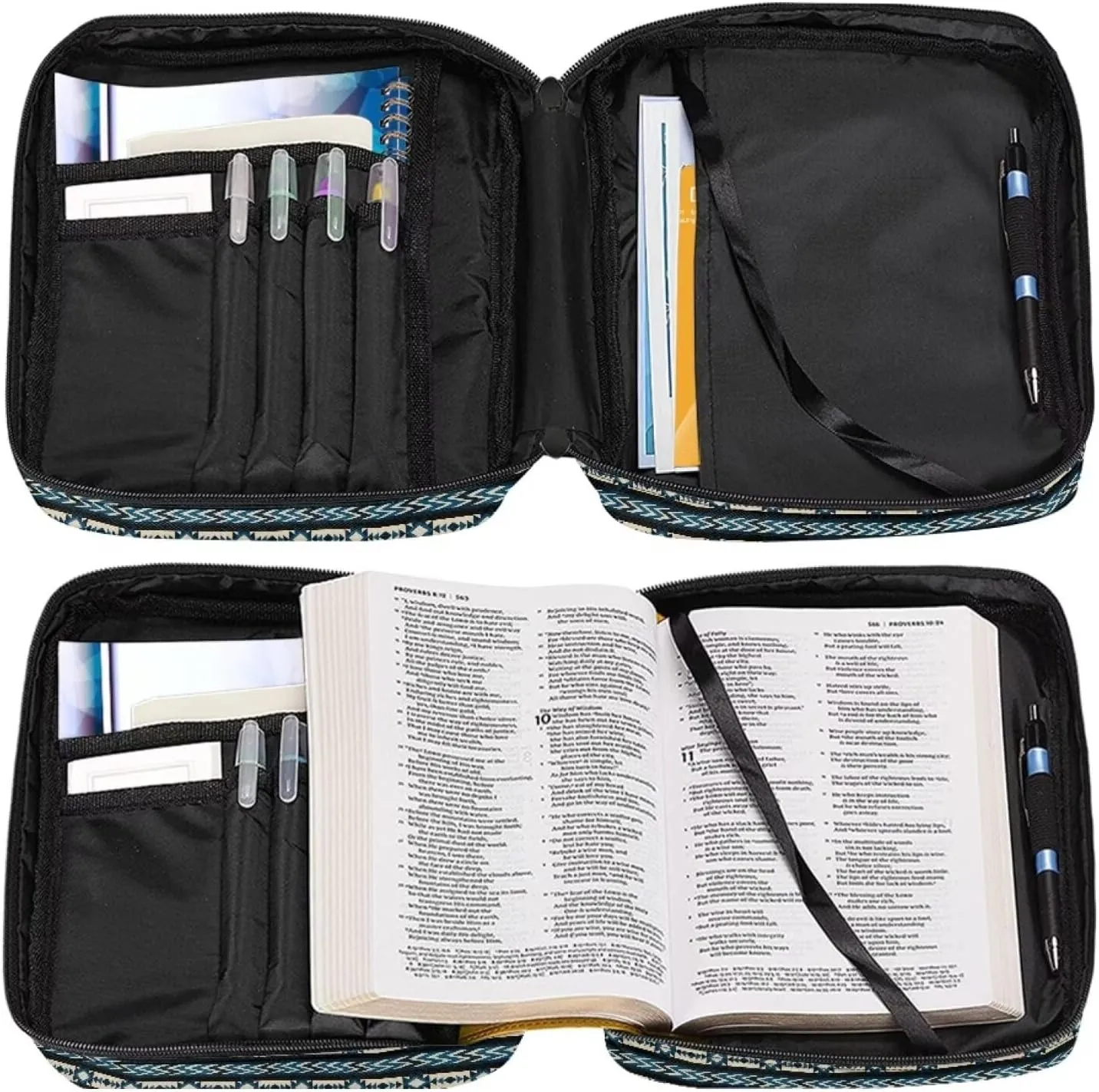 Large Bible Covers,Stylish Bible Case with Handle, Bible Carrying Case for Women, Bible Protector for Book Lovers