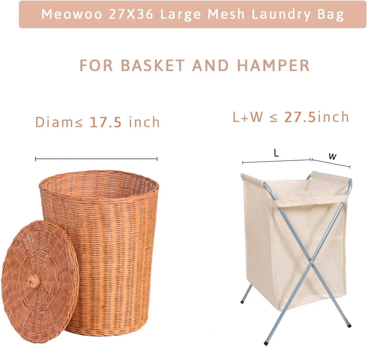 Large Mesh Laundry Bag, 27×36inch Heavy Duty Mesh Laundry Bags Drawstring Lockable, Laundry Hamper Liner, Machine Washable, for Travel,Storage, Sports Factories, Dorms, Black 4pcs