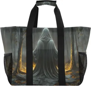 Large Tote Bags Myth Spirit Night Forest for Women Canvas Tote Purse Reusable Grocery Bags Top Handle Handbags for Travel, Work