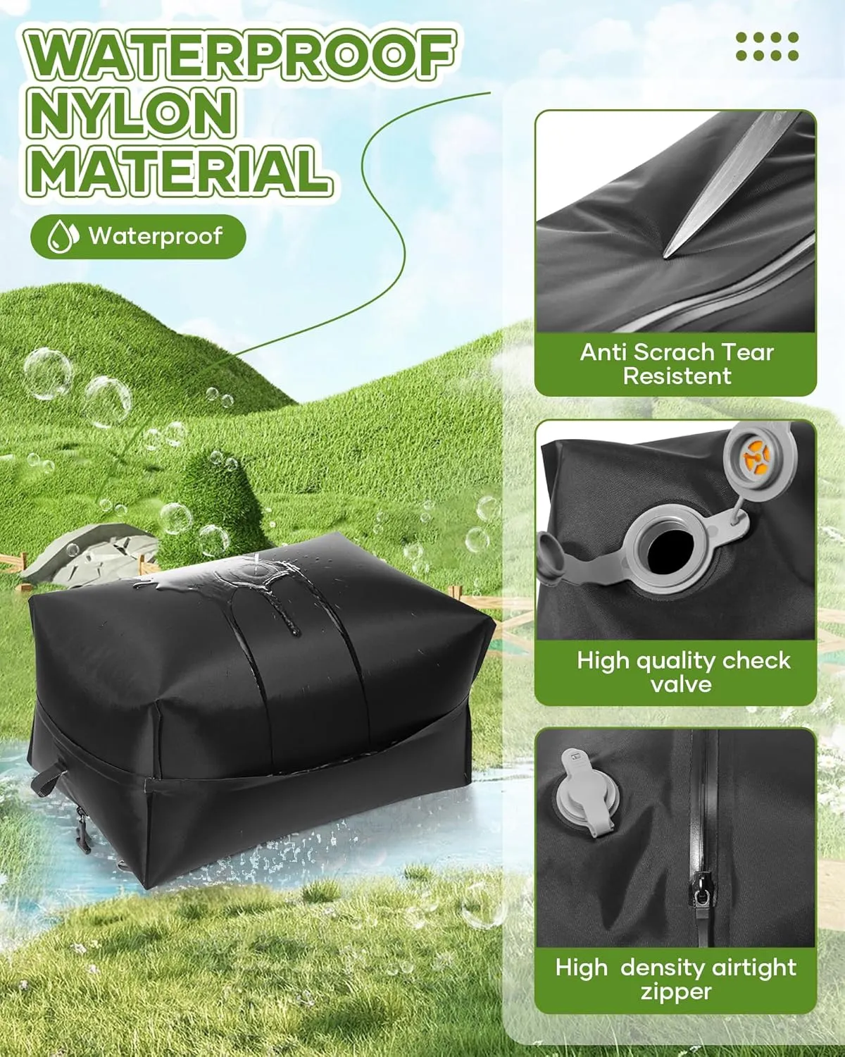 Large Travel Vacuum Bags for Luggage,Home Vacuum Storage Bags, Space Saver Seal Bag for Clothes（Black 1PC No Pump）24L