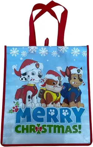 Legacy Licensing Partners Paw Patrol Christmas Collectable Large Reusable Tote Bag