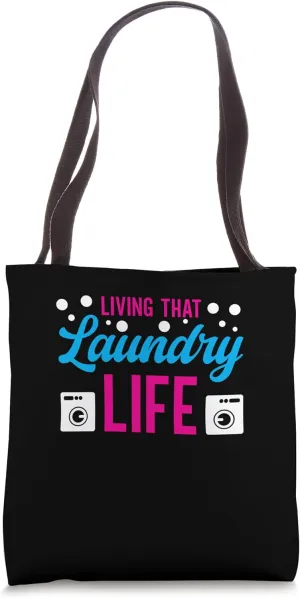 Living That Laundry Life Housekeeping Laundry Aide Tote Bag