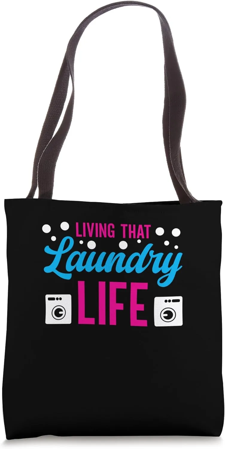 Living That Laundry Life Housekeeping Laundry Aide Tote Bag