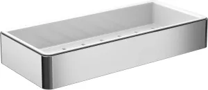 Loft Soap Basket 220 x 34 x 101 mm Chrome/White, Wandkorb