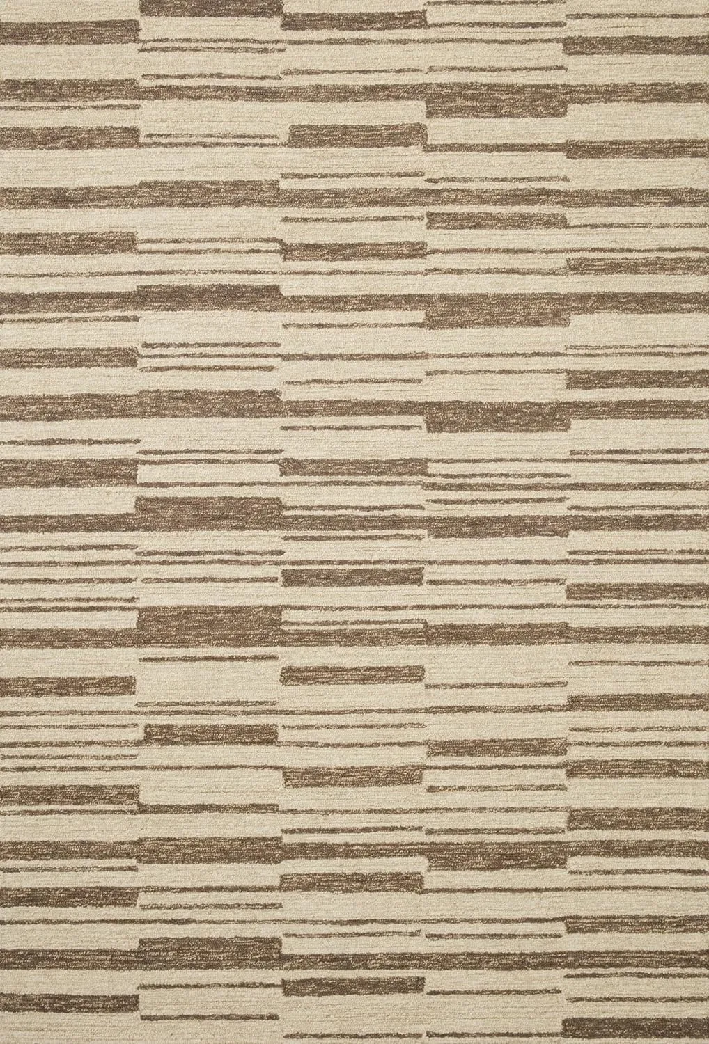 Loloi Chris Loves Julia x Polly Collection POL-04 Beige/Tobacco 2'-0" x 5'-0" Accent Rug