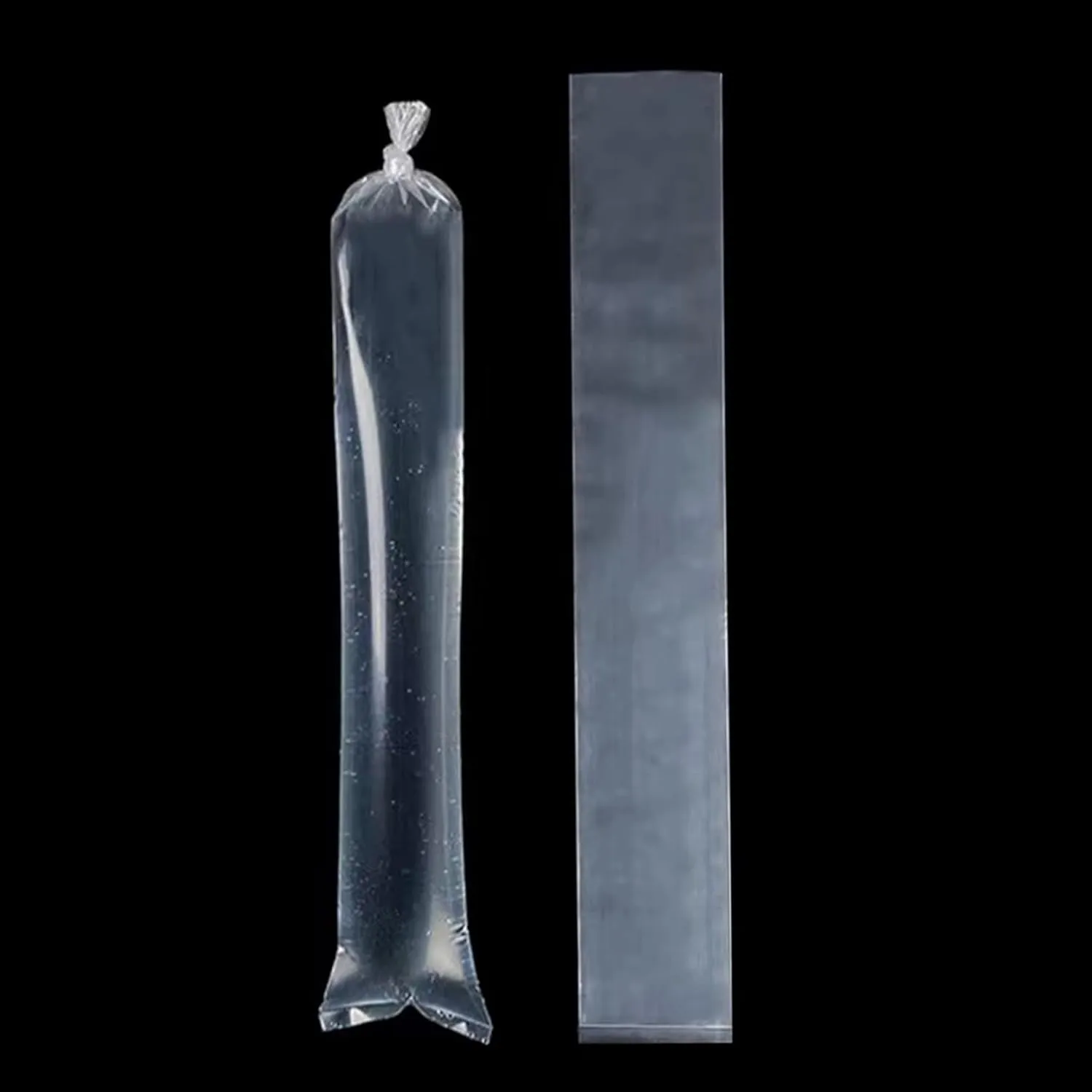 Long Plastic sleeves 14x40 Inch 50 Pack Poster Poly Bags, 2 Mil Clear Flat Open Blueprint Storage Poster Tube for Large Narrow Items, Waterproof