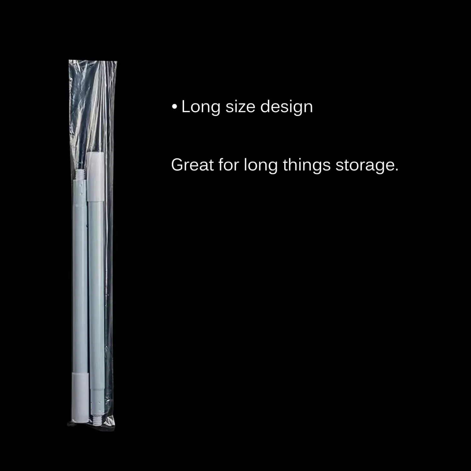 Long Plastic sleeves 14x40 Inch 50 Pack Poster Poly Bags, 2 Mil Clear Flat Open Blueprint Storage Poster Tube for Large Narrow Items, Waterproof