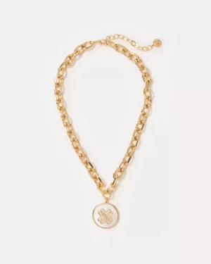 LP LOGO PENDANT NECKLACE