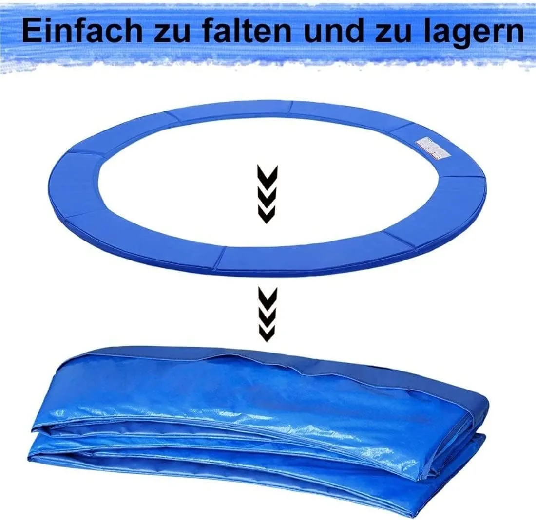 LXUKYG WAQAQM 5ft 6ft 8ft 10ft 12ft 13ft 14ft 15ft 16ft Trampoline Safety Pad UV-Resistant Tear-Resistant Edge Protection, 6FT 1.83M for Round Trampoline Accessories