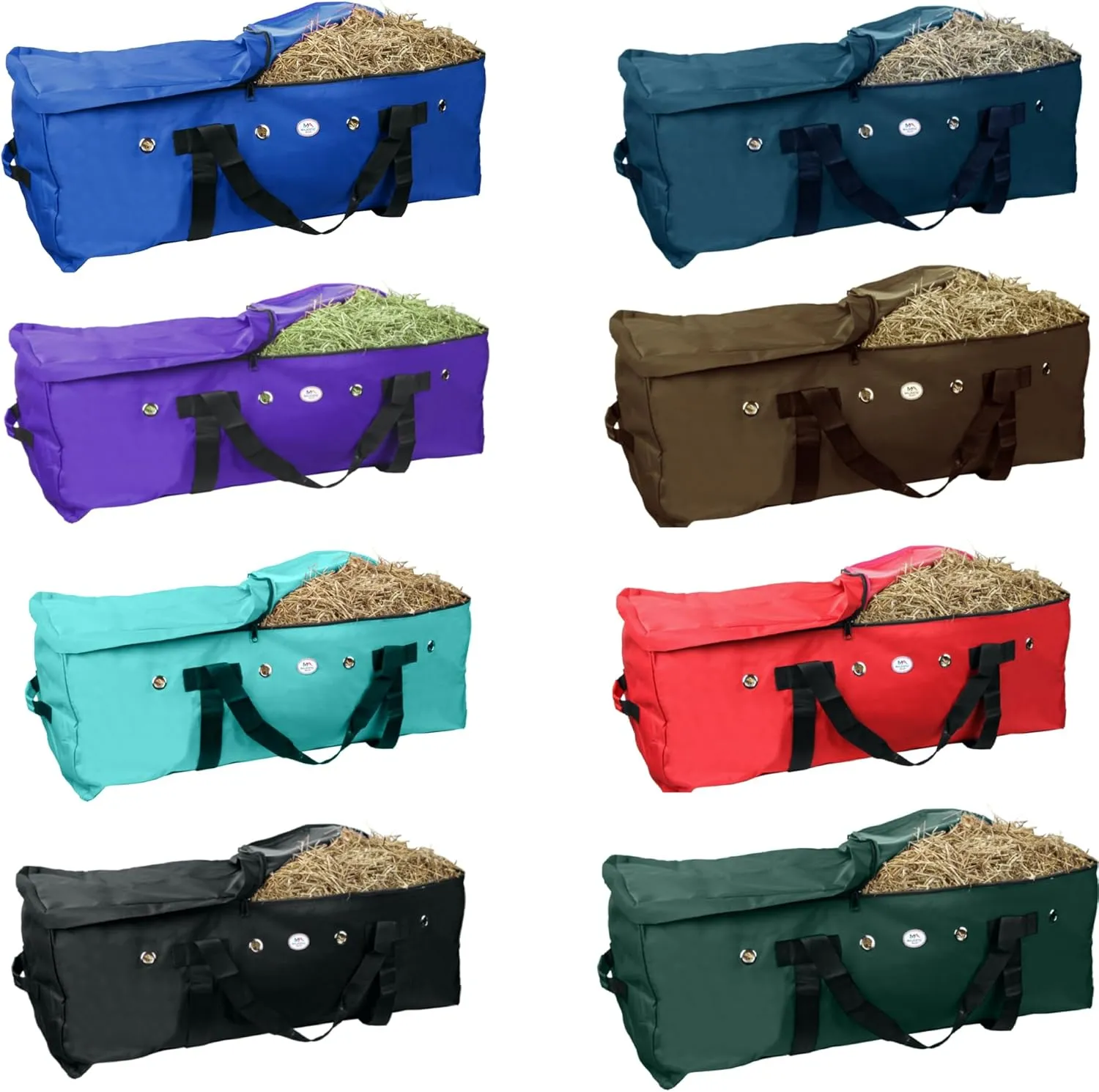 Majestic Ally 1200 D Nylon Fabric Large 44” x 20” x 16” and Extra Large 52" x 27" x21" Heavy-Duty Hay Bale Storage Bag (Purple, Large)