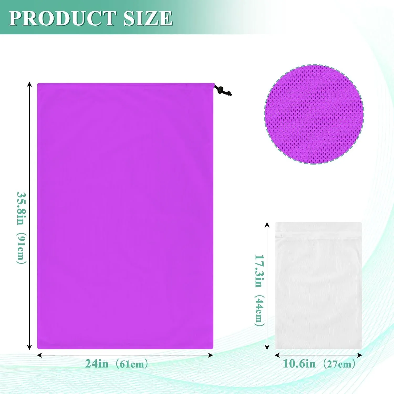 Mallow Hamper Bag, Garment Washing Bag, Large Laundry Bags Mesh Wash Bags