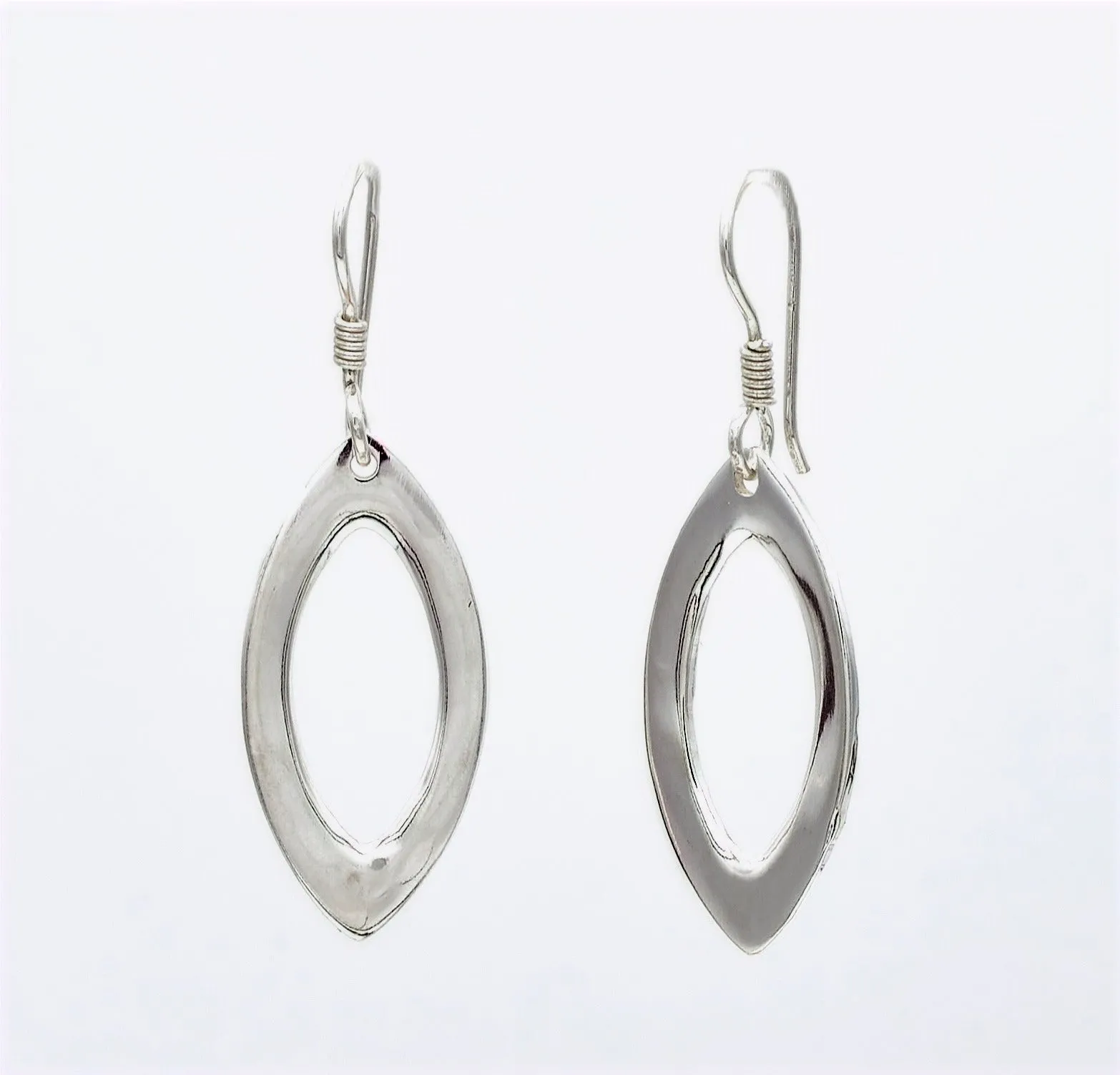 Marquise Sterling Silver Set Of Necklace, Bracelet and Earrings