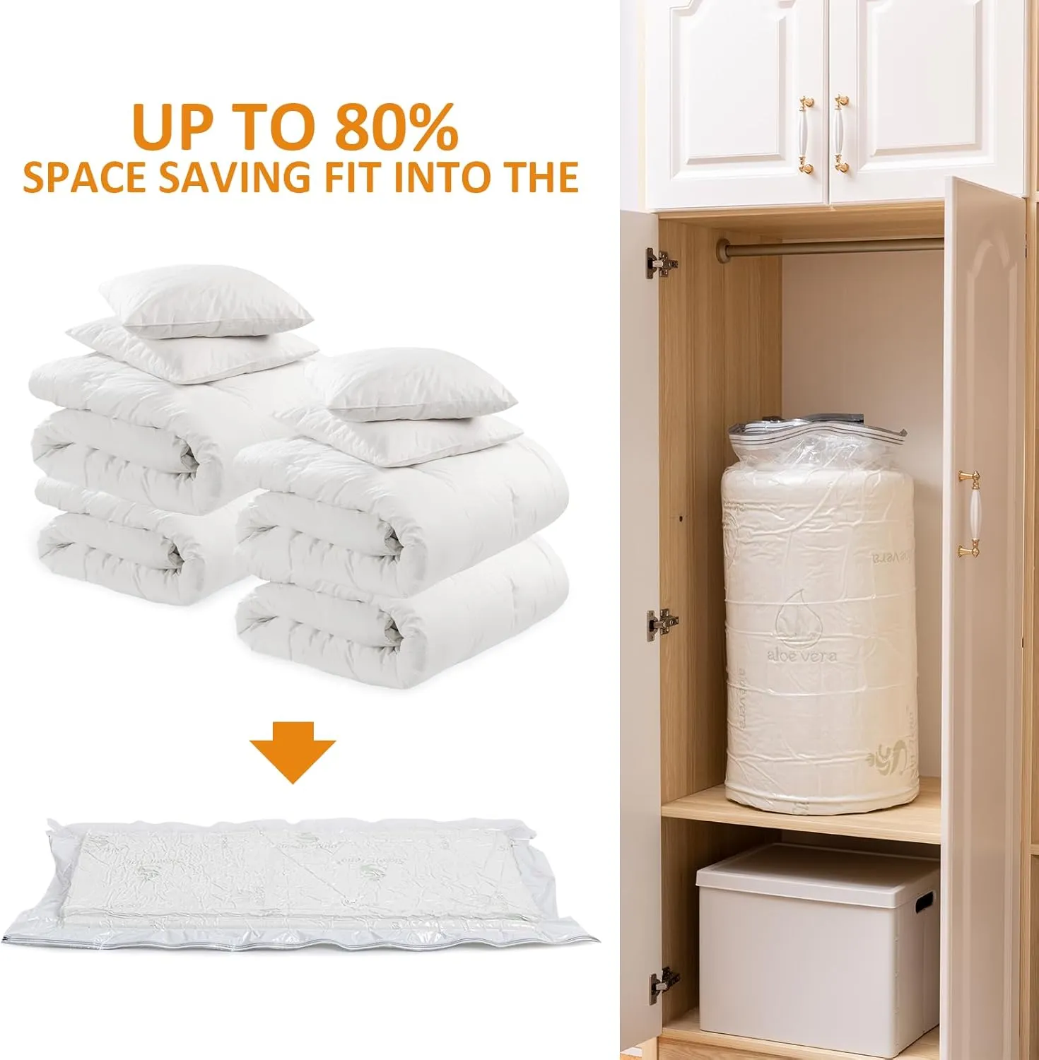 Mattress Vacuum Bag 94.5x47.2 in Space Saver Vacuum Storage Bags Oversized Vacuum Bags Twin Mattress Vacuum Bag King Mattress Bag Vacuum Sealer Bag for Memory Foam Mattress Moving Shipping Storage