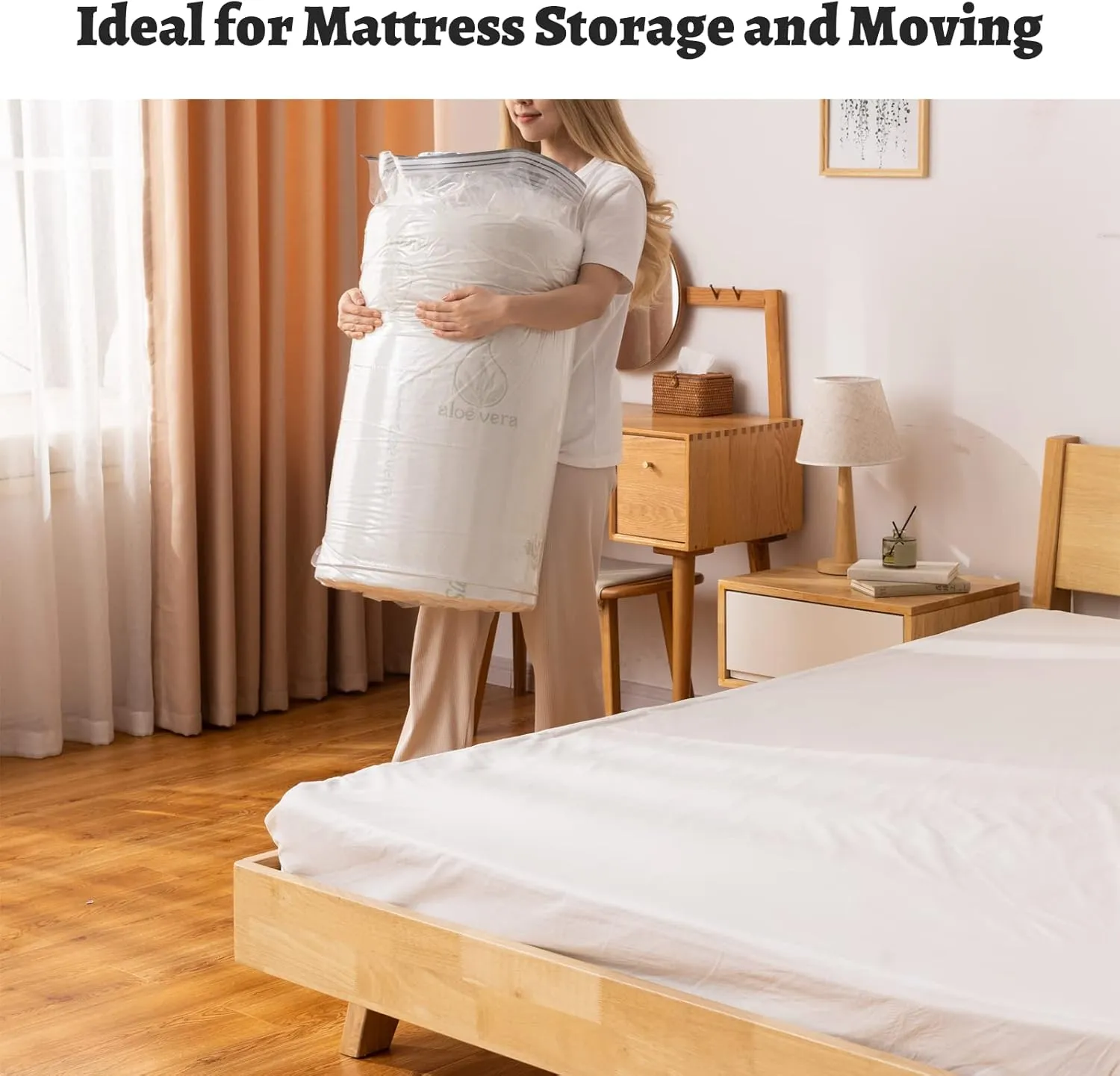 Mattress Vacuum Bag 94.5x47.2 in Space Saver Vacuum Storage Bags Oversized Vacuum Bags Twin Mattress Vacuum Bag King Mattress Bag Vacuum Sealer Bag for Memory Foam Mattress Moving Shipping Storage