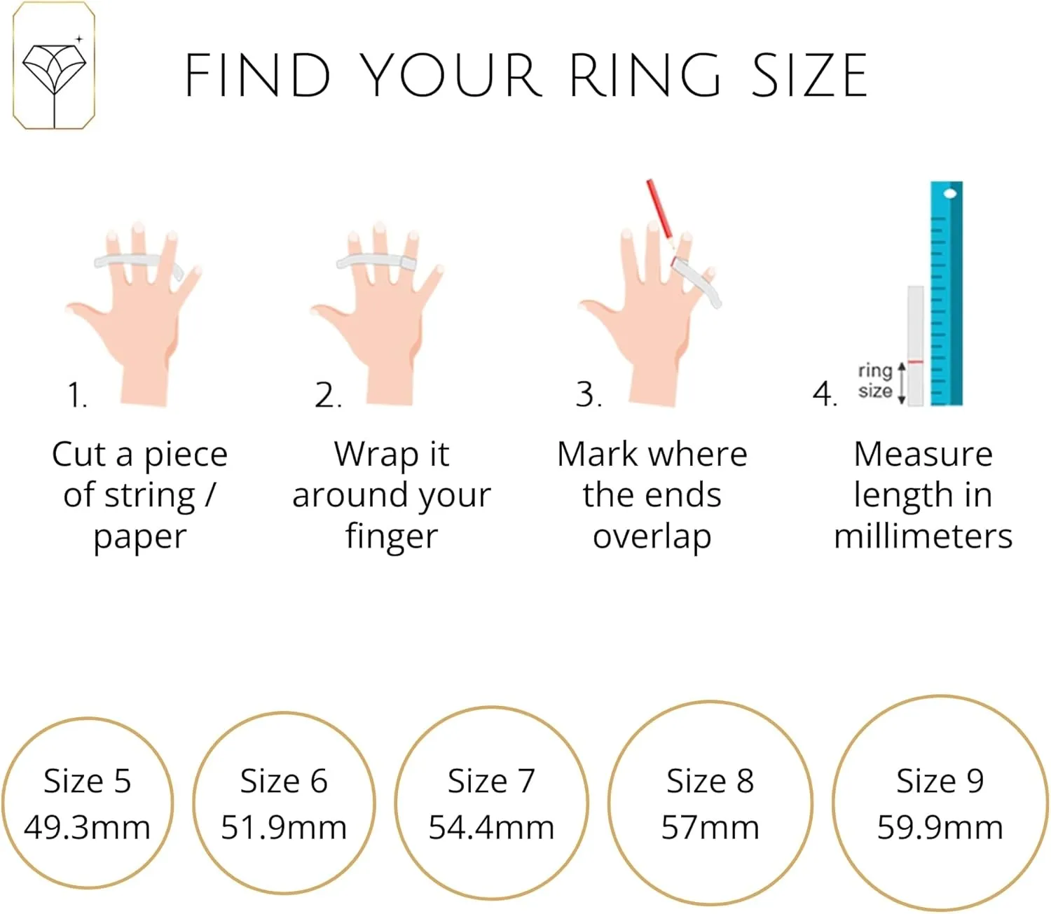MAX   STONE 10k Gold Gemstone Rings for Women | Cushion Cut Three Stone Ring | Anti Tarnishing Birthstone Rings | Cocktail Ring with Gift Box in Size 5 to 9
