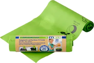 MAZE 1.85 Gallon Corn Bags for MAZE 7 Liter Kitchen Caddie- 400 Bags
