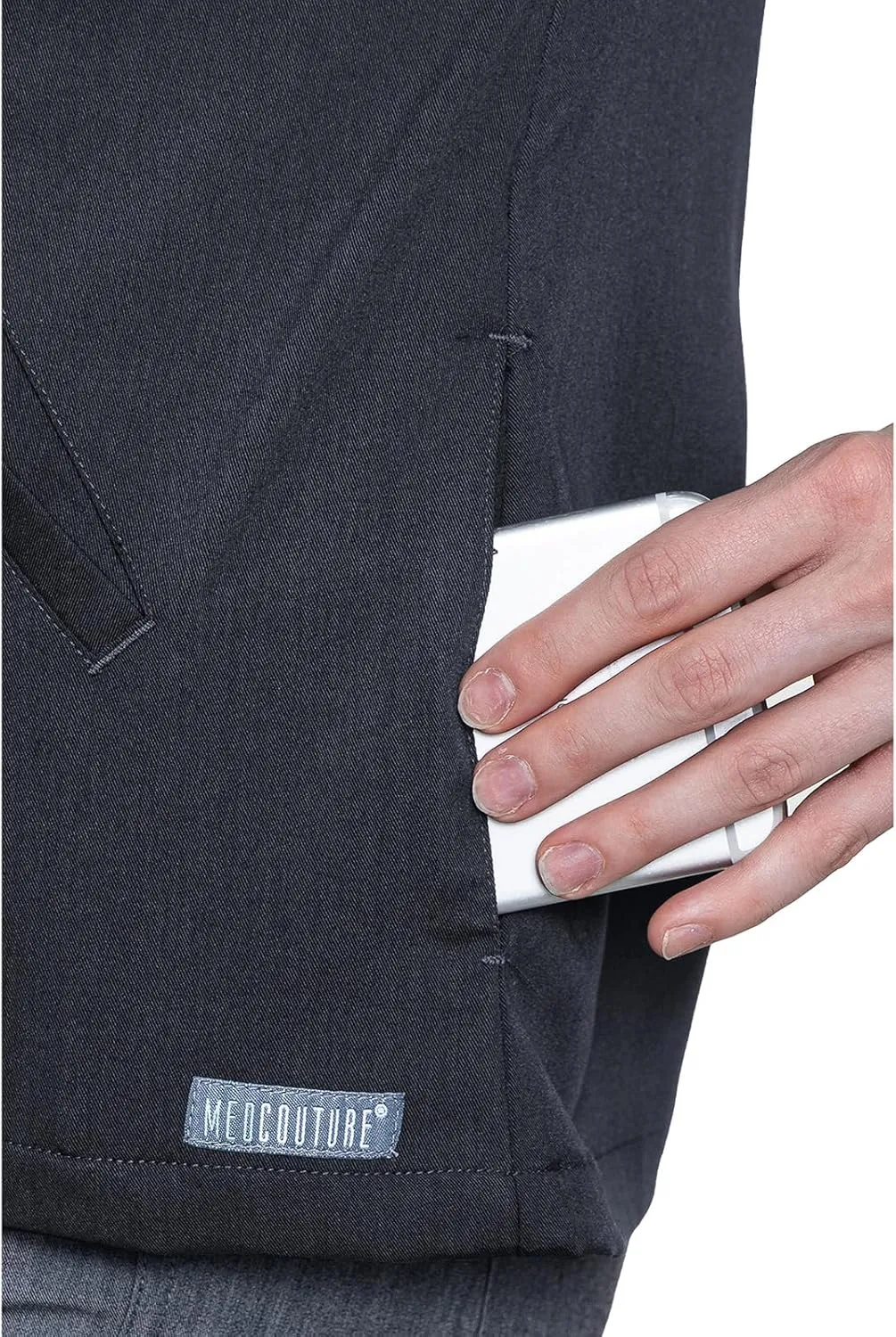 Med Couture Women's Scrub Warm-Up Jacket Raglan with 4 Pockets with Ultra Soft and Durable Fabric - MC7660