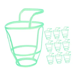 Medical Use Plastic Saline Bottle Grid Cover 10pcs Infusion Net Bag for Hospital Home and Multipurpose