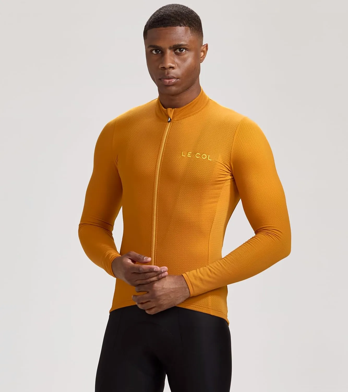 Men's Hors Categorie Jersey | Long Sleeve Bike Shirt | Thermal Fabric, Rear Pockets, Lightweight