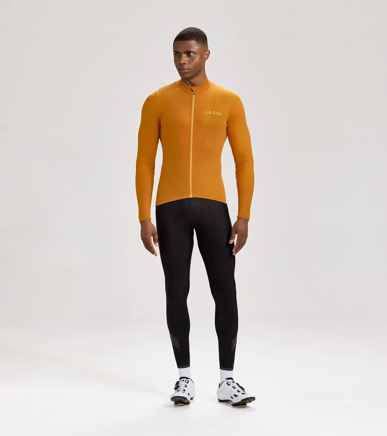 Men's Hors Categorie Jersey | Long Sleeve Bike Shirt | Thermal Fabric, Rear Pockets, Lightweight