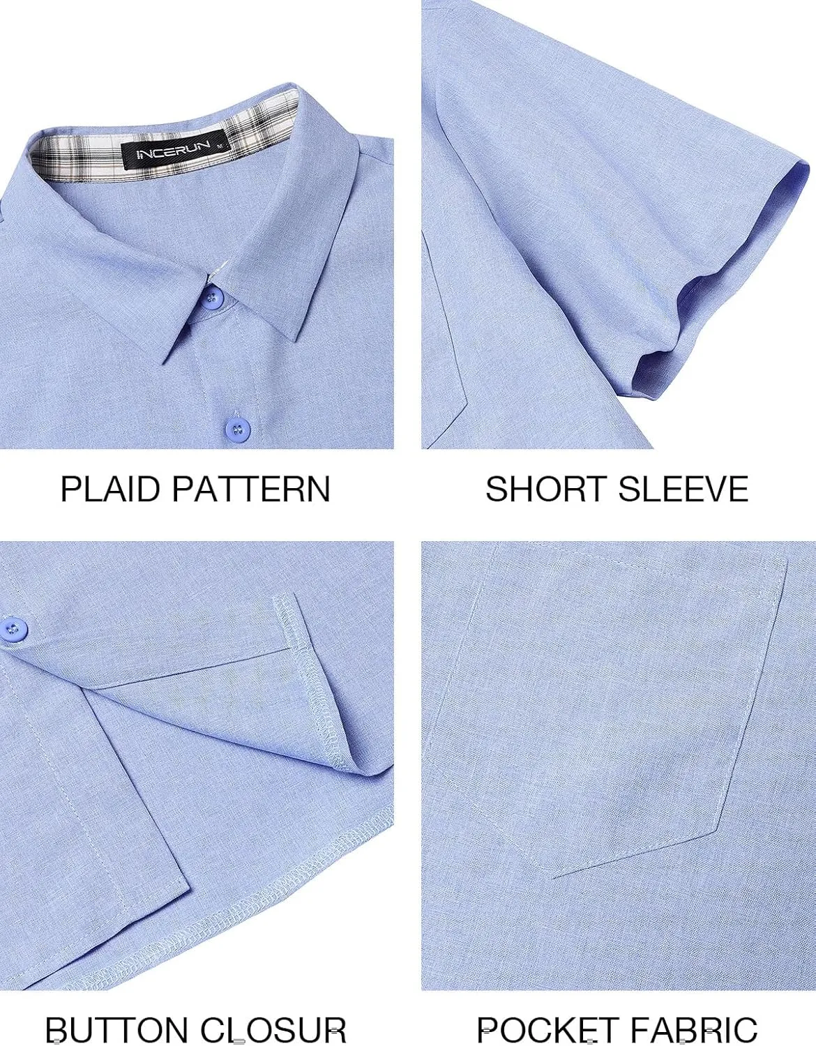 Mens Short Sleeve Button Down Shirts Casual Summer Beach Vacation Hawaiian Shirts with Pocket