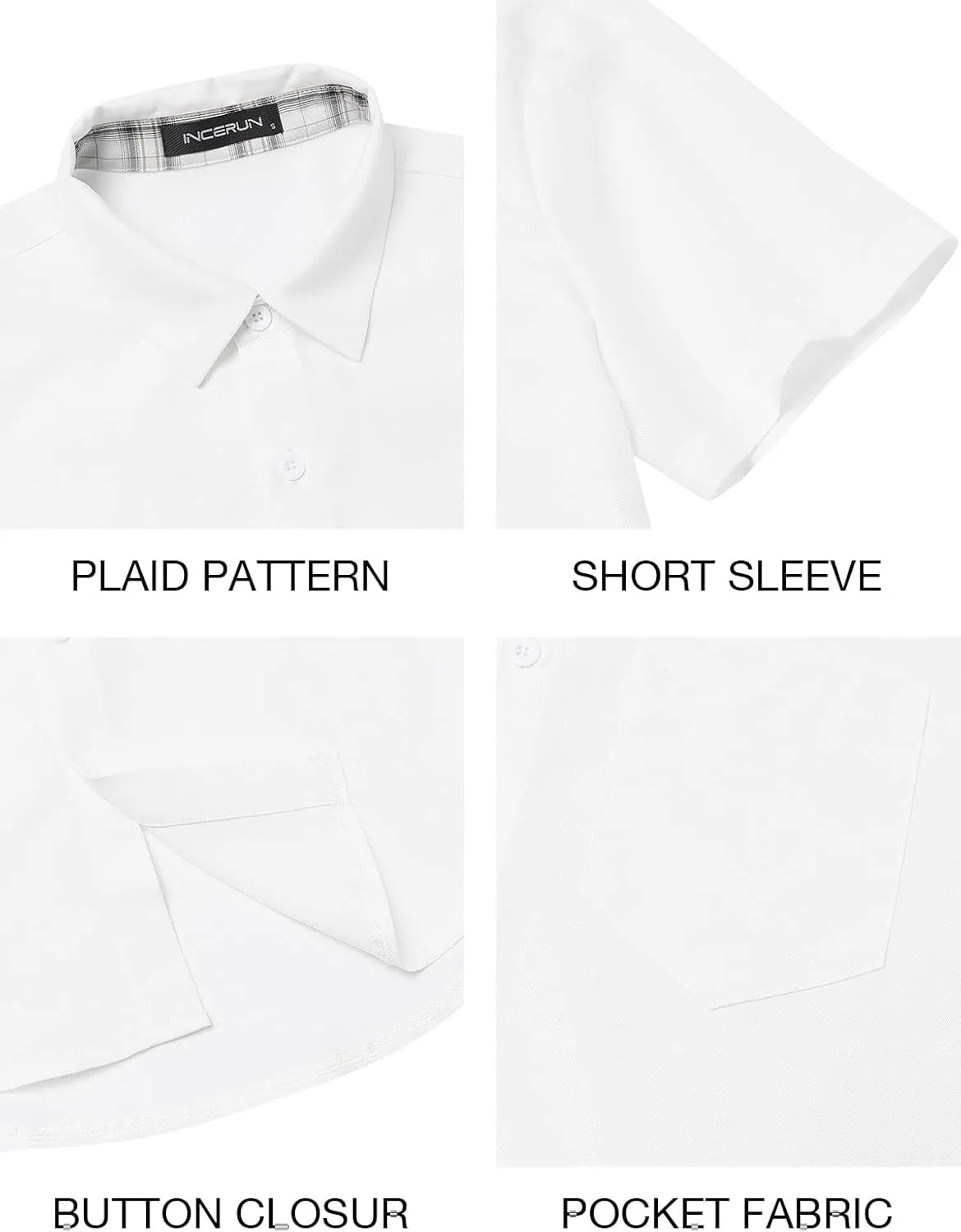 Mens Short Sleeve Button Down Shirts Casual Summer Beach Vacation Hawaiian Shirts with Pocket