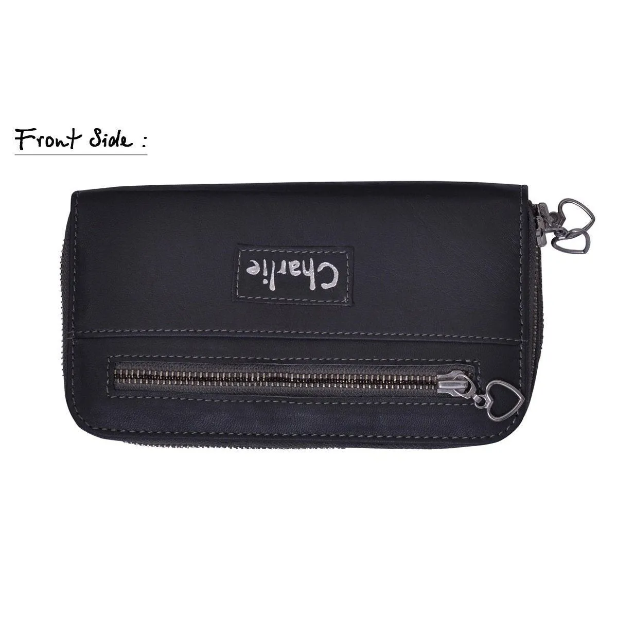 Men's Smart Grey Leather Wallet Purse
