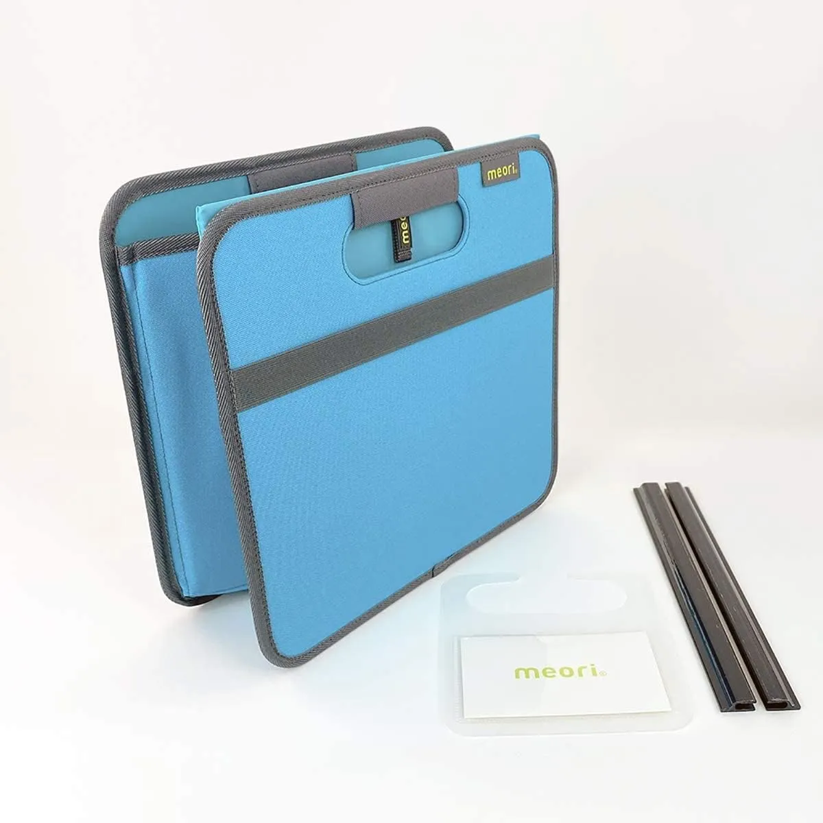 meori Foldable Storage File Box w/ Hanging Rails Rewritable Label Fabric …