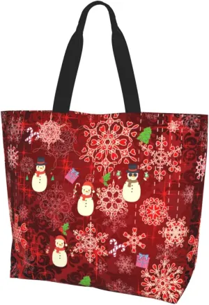 Merry Christmas Canvas Tote Bag Christmas Shoulder Bag for Women Men Casual Grocery Bags Jesus Bag for Christmas