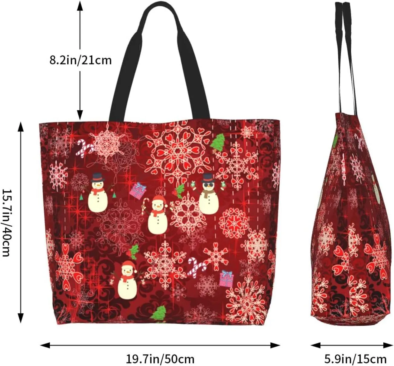 Merry Christmas Canvas Tote Bag Christmas Shoulder Bag for Women Men Casual Grocery Bags Jesus Bag for Christmas