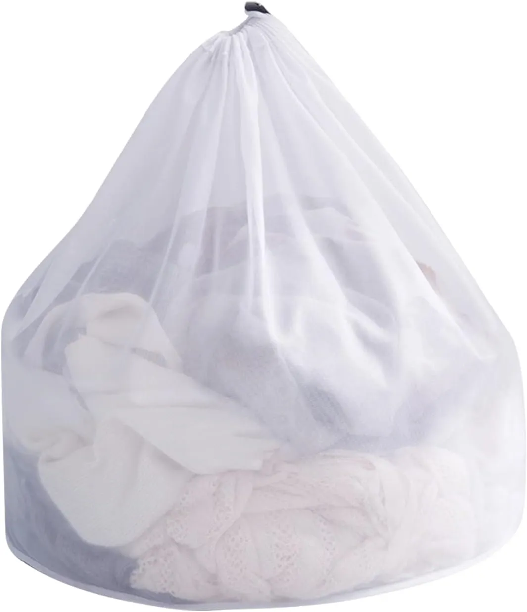 Mesh Laundry Bag, Sturdy Material Laundry Liners with Adjustable Single Shoulder Straps, Perfect for College Dorms, Travel, Laundromats, Apartments (Fine mesh bag, XL(60 x 80 cm))