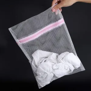 Mesh Laundry Washing Bag, Breathable Clothes with Closure, Travel Underwear Bra Socks Separate Mesh Bags (Coarse mesh 50 * 60cm)