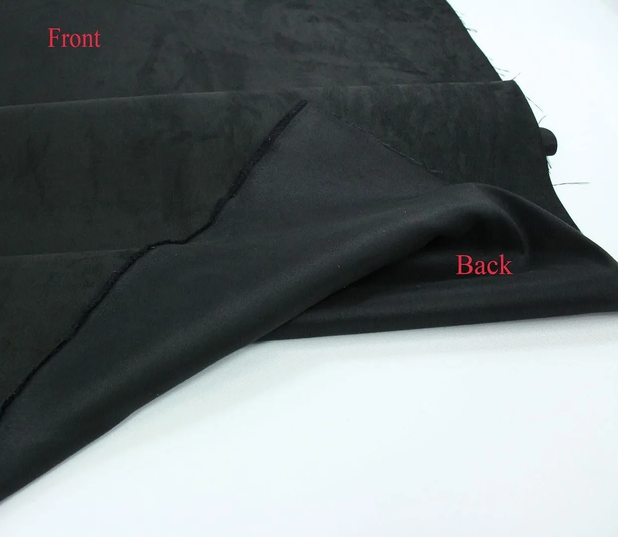 Microsuede Suede Fabric 58" Width (1 Yard, 36"x58") (Cut Separately by Prime) Black
