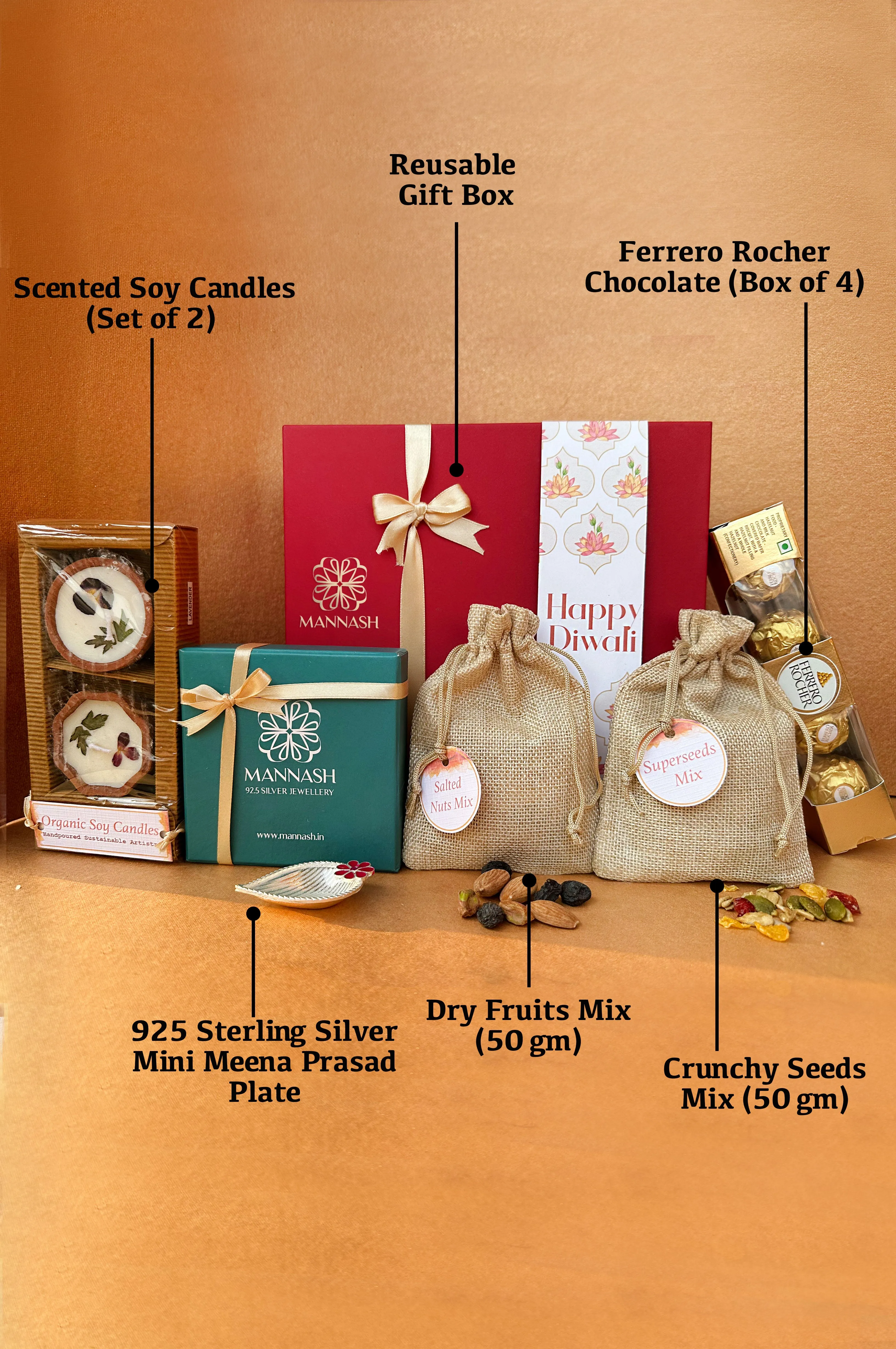 Mini Meena Prasad Plate - Family Wali Diwali Gift Hamper