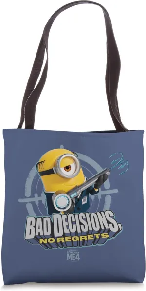 Minions Despicable Me 4 AVL Bad Decisions Tote Bag