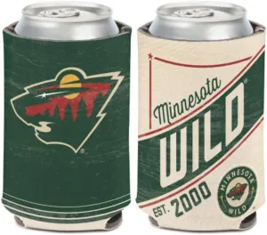 Minnesota Wild Can Cooler Vintage Design