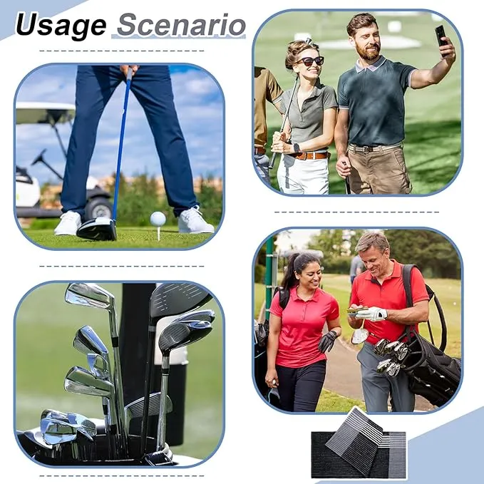 Mixweer 1 Pcs 22" x 42" Large Caddie Style Golf Towel Cotton Caddy Towel Camping Towels for Golfers Tour Players Club (Black with White Stripe)