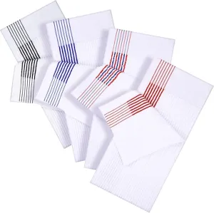 Mixweer 4 Pcs 22" x 42" Large Caddie Style Golf Towel Cotton Caddy Towel Camping Towels for Golfers Tour Players Club (Classic Color)