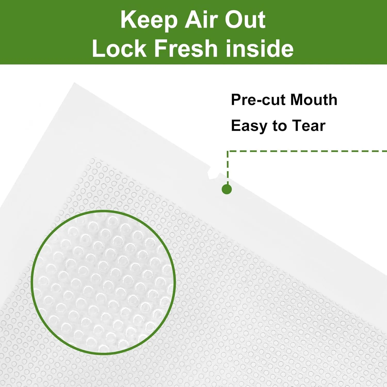 Moretoes 300pcs Vacuum Sealer Bags, 100 Gallon 11" x 16" and 100 Quart 8" x 12" and 100 Pint 6" x 10", BPA Free, Pre-cut Commercial Grade Vac Seal Meal Bags for Food Saver Storage, Meal Prep