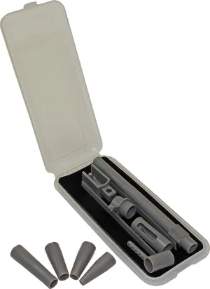 MTM SBK Screw-It Deluxe Bore Guide Kit, USA Made, Gray/Clear