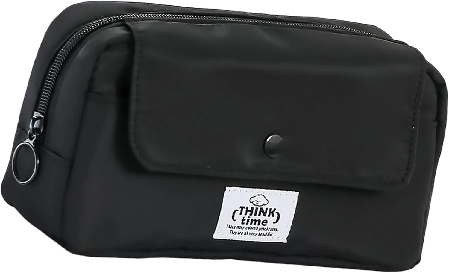 Multipurpose Pencil Pouches Sturdy Fabric with Elegant Designs Office Supplies Home Accessory for Professional, Black
