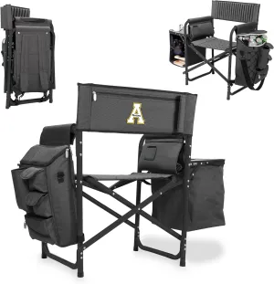 NCAA App State Mountaineers Fusion Camping Chair with Side Table and Soft Cooler - Beach Chair for Adults - Lawn Chair