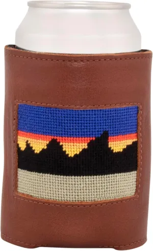 Needlepoint Can Coolers (Mountain Range)