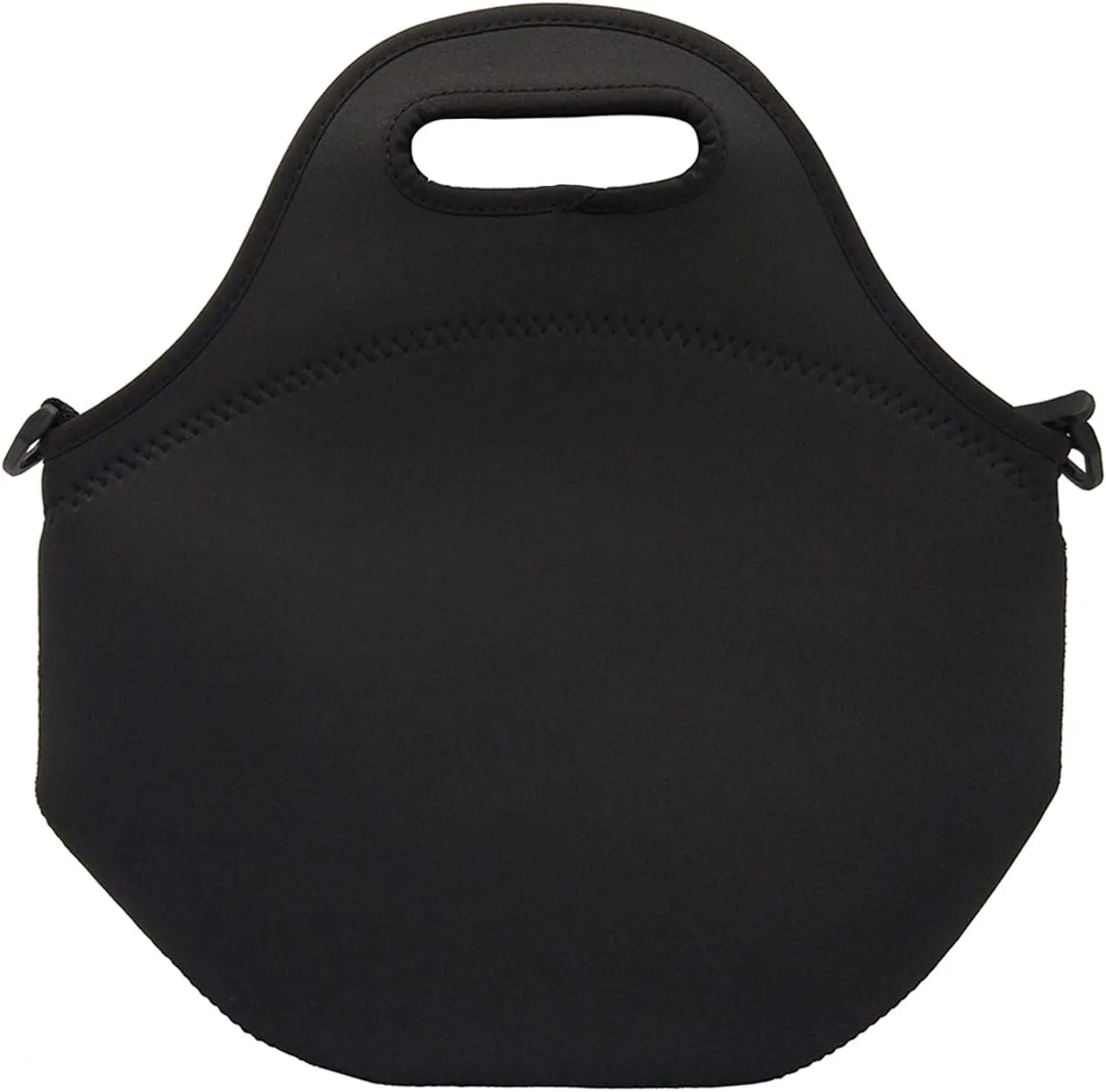 Neoprene Lunch Bags Boxes for Women Men, Insulated Lunch Cooler Tote Bag Box for Office Work Picnic Travel (Black)