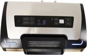 Nesco Premium Vacuum Sealer Kit featuring LiquidLock™, Includes large variety of Bags and Rolls VS-22LB, Built-in Canister Sealing Function